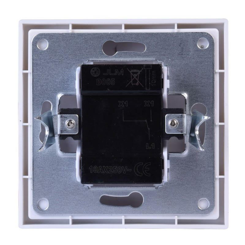 WŁĄCZNIK POJEDYNCZY SCHODOWY PODTYNKOWY BIAŁY BEZ RAMKI JLM ULTRA DESIGN