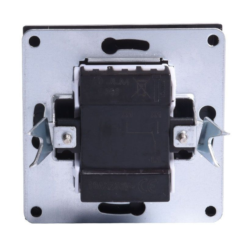 WŁĄCZNIK POJEDYNCZY SCHODOWY PODTYNKOWY GRAFIT BEZ RAMKI JLM ULTRA DESIGN