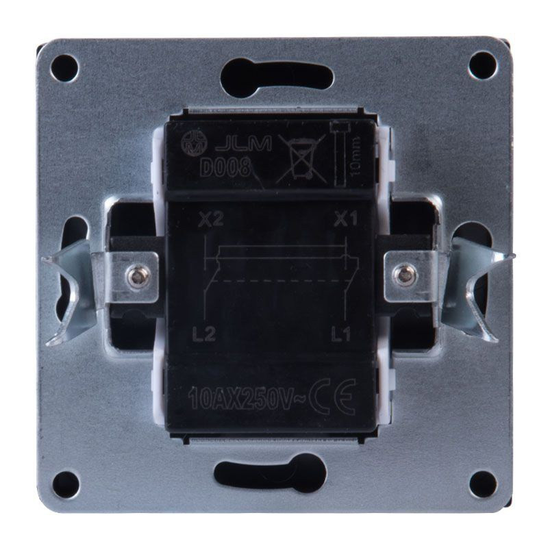 WŁĄCZNIK KRZYŻOWY PODTYNKOWY GRAFIT BEZ RAMKI JLM ULTRA DESIGN