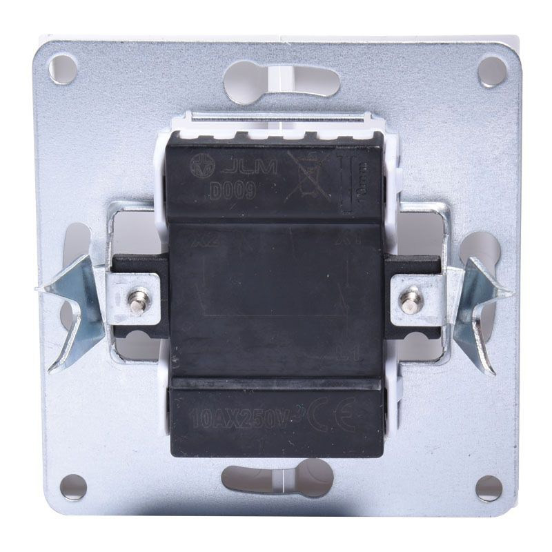 WŁĄCZNIK PODWÓJNY PODTYNKOWY BIAŁY BEZ RAMKI JLM ULTRA DESIGN