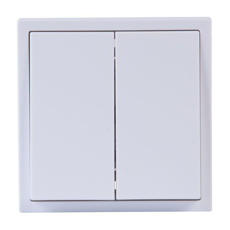 WŁĄCZNIK PODWÓJNY PODTYNKOWY BIAŁY BEZ RAMKI JLM ULTRA DESIGN