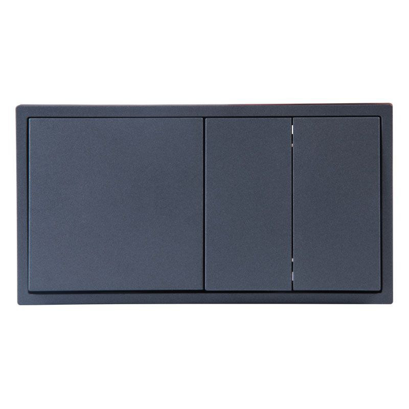 WŁĄCZNIK PODWÓJNY PODTYNKOWY GRAFIT BEZ RAMKI JLM ULTRA DESIGN