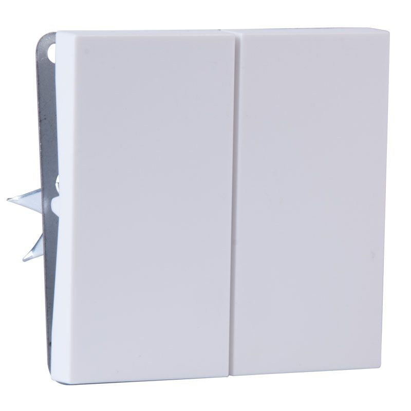 WŁĄCZNIK PODWÓJNY SCHODOWY PODTYNKOWY BIAŁY BEZ RAMKI JLM ULTRA DESIGN