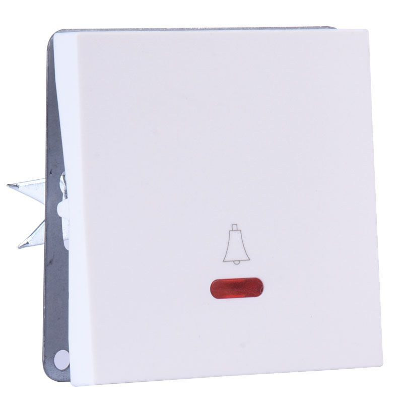 WŁĄCZNIK DZWONKOWY LED PODTYNKOWY BIAŁY BEZ RAMKI JLM ULTRA DESIGN