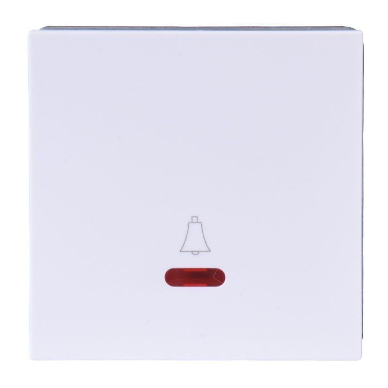 WŁĄCZNIK DZWONKOWY LED PODTYNKOWY BIAŁY BEZ RAMKI JLM ULTRA DESIGN