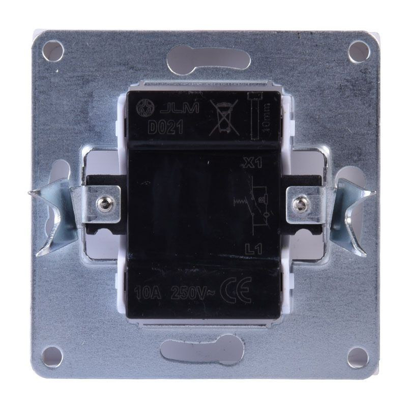 WŁĄCZNIK DZWONKOWY LED PODTYNKOWY BIAŁY BEZ RAMKI JLM ULTRA DESIGN