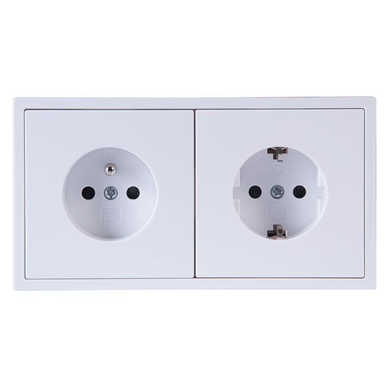 GNIAZDO PODTYNKOWE SCHUKO BIAŁE BEZ RAMKI JLM ULTRA DESIGN