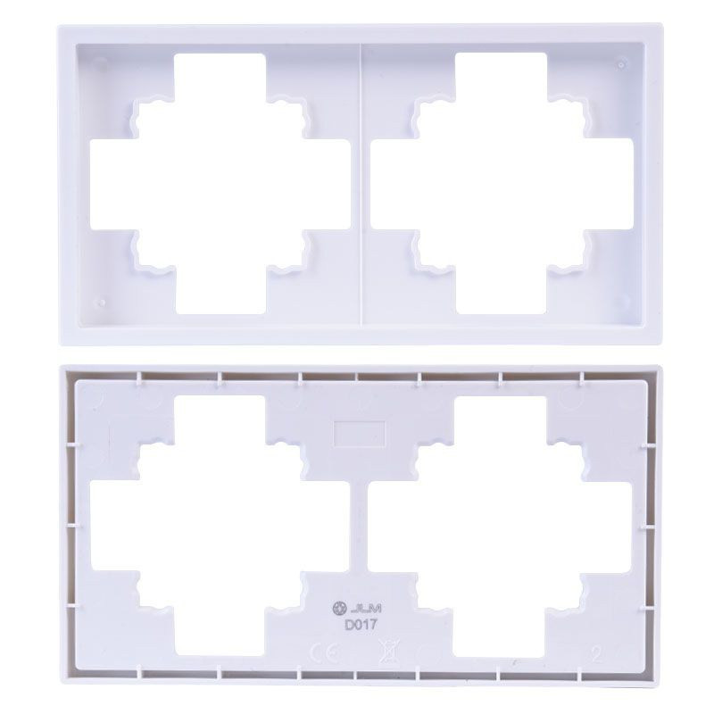 RAMKA PODWÓJNA PODTYNKOWA BIAŁA BEZ RAMKI JLM ULTRA DESIGN