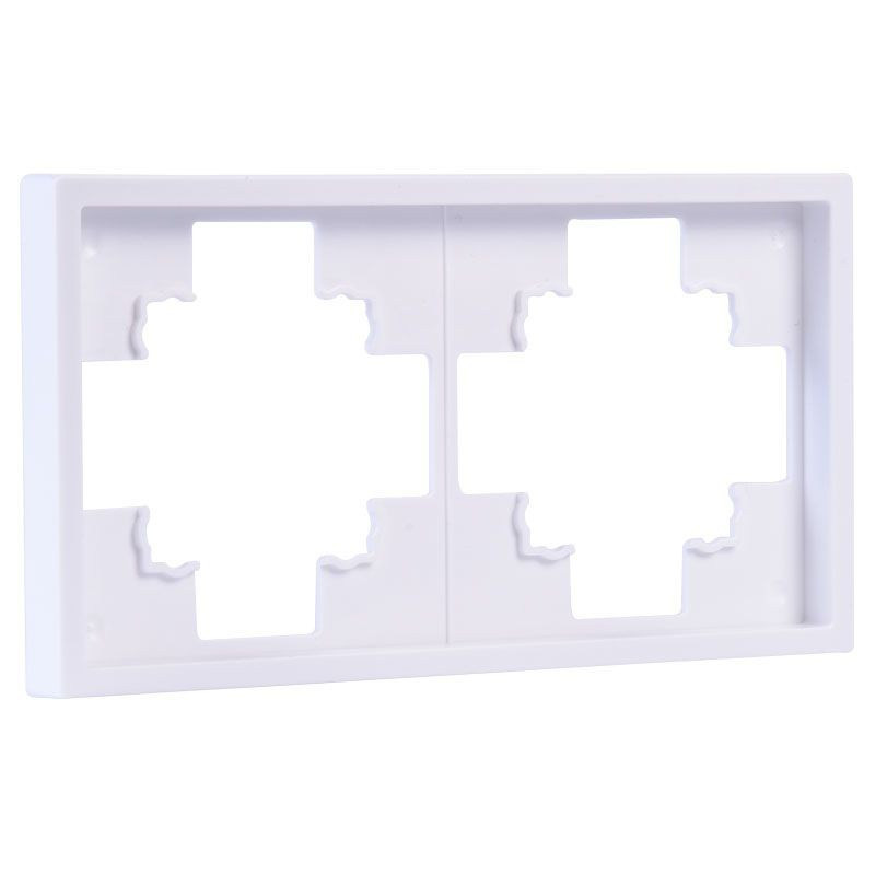 RAMKA PODWÓJNA PODTYNKOWA BIAŁA BEZ RAMKI JLM ULTRA DESIGN