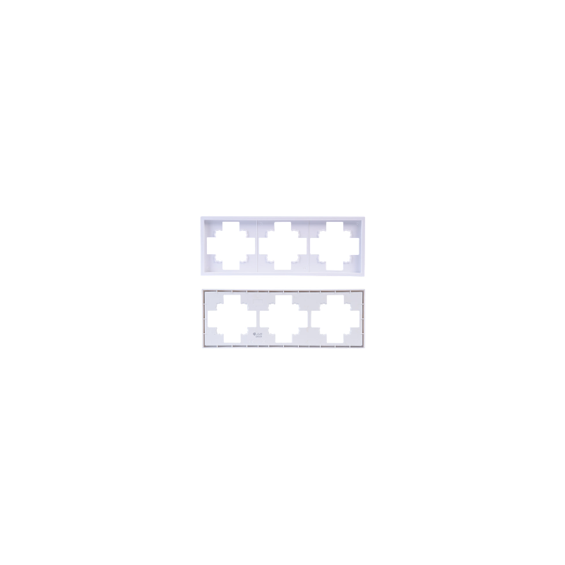 RAMKA POTRÓJNA PODTYNKOWA BIAŁA BEZ RAMKI JLM ULTRA DESIGN