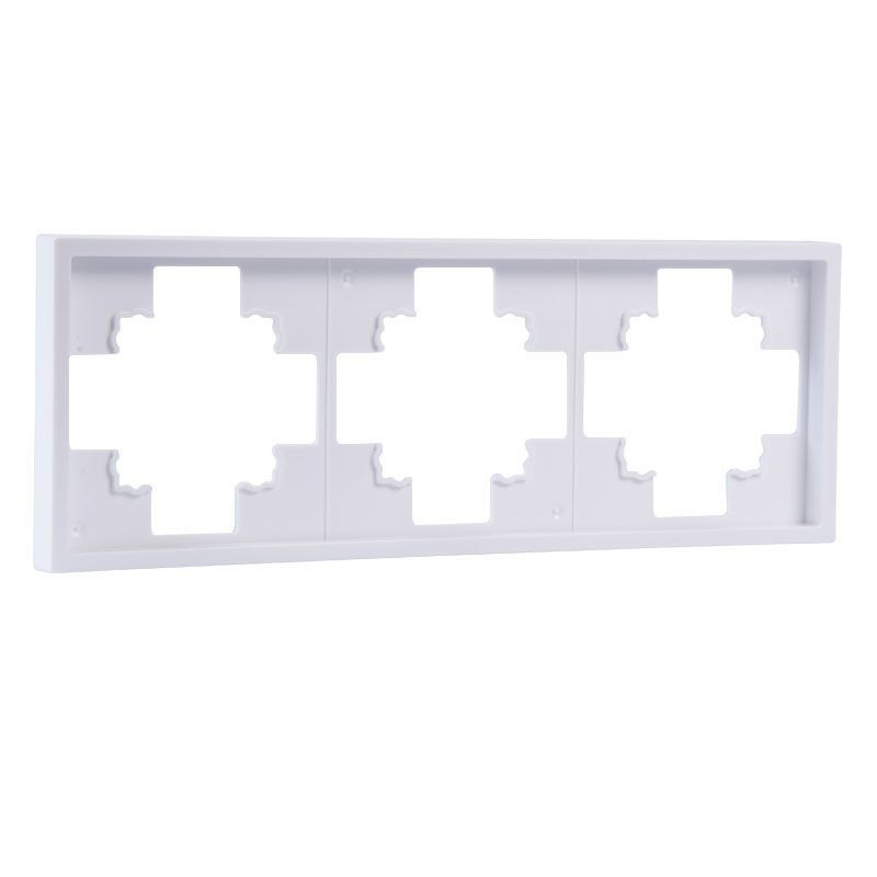 RAMKA POTRÓJNA PODTYNKOWA BIAŁA BEZ RAMKI JLM ULTRA DESIGN