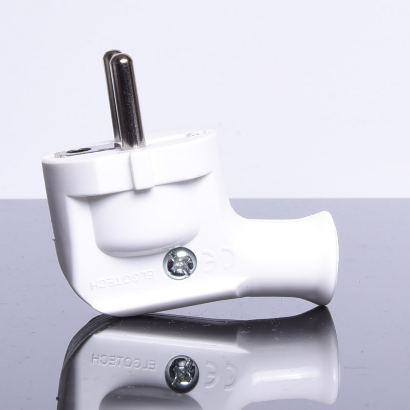 WTYK 230V ZASILAJĄCY KĄTOWY BIAŁY  WT-35- ELGOTECH UNISCHUCKO