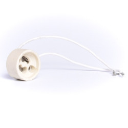 OPRAWA HALOGENOWA GU10 Z PRZEWODEM ŻARÓWKI