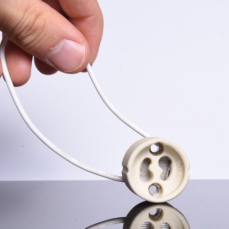 OPRAWA HALOGENOWA GU10 Z PRZEWODEM ŻARÓWKI