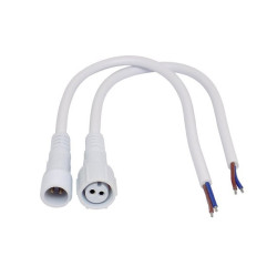 ZŁĄCZE 2-PIN KOMPLET IP66 BIAŁE