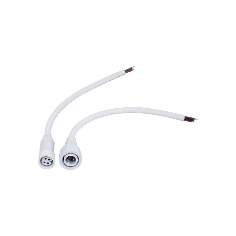 ZŁĄCZE 4-PIN KOMPLET IP66 BIAŁE
