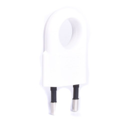 WTYK 230V PŁASKI Z UCHWYTEM BIAŁY WTP2C 2,5A 250V ELGOTECH WTYCZKA