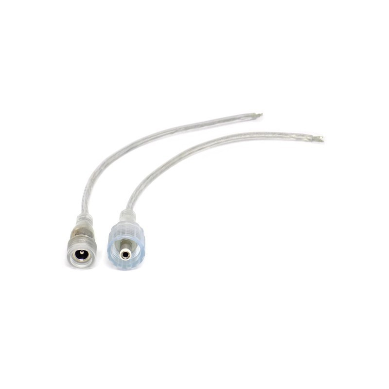 ZŁĄCZE DC 2.1/5.5 KOMPLET IP66 PRZEZROCZYSTY