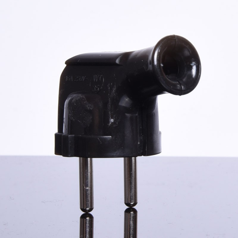 WTYK 230V ZASILAJĄCY KĄTOWY CZARNY  WT-35-2 ELGOTECH UNISCHUCKO