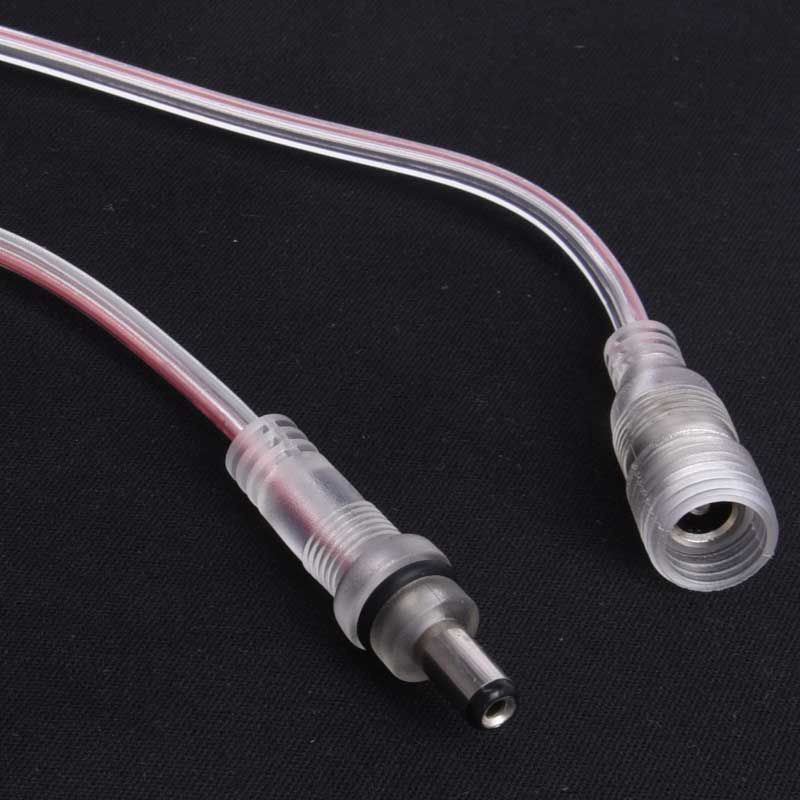 ZŁACZE DC KOMPLET IP66 TRANSPARENT