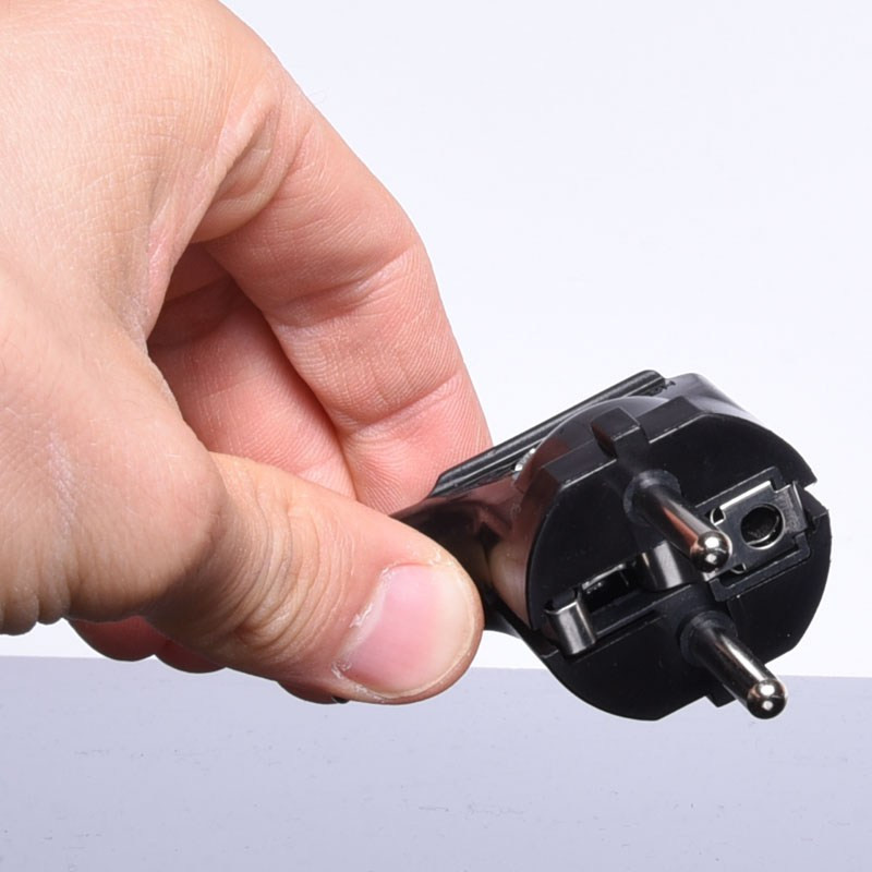 WTYK 230V ZASILAJĄCY KĄTOWY CZARNY  WT-35-2 ELGOTECH UNISCHUCKO