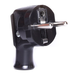 WTYK 230V ZASILAJĄCY KĄTOWY CZARNY  WT-35-2 ELGOTECH UNISCHUCKO