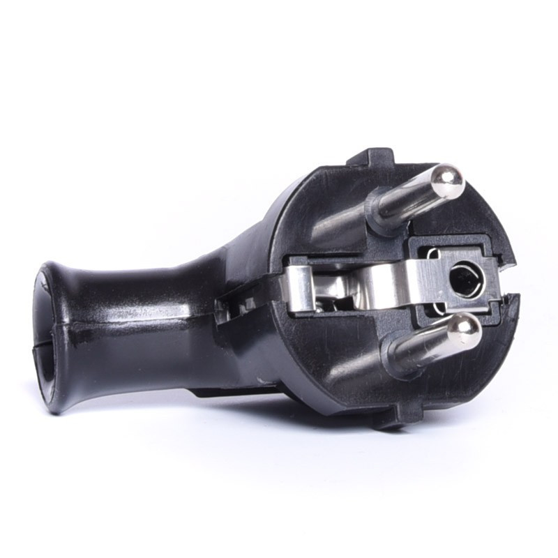 WTYK 230V ZASILAJĄCY KĄTOWY CZARNY  WT-35-2 ELGOTECH UNISCHUCKO