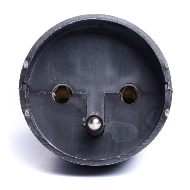 GNIAZDO ZASILAJĄCE 230V Z UZIEMIENIEM CZARNE SZCZECINEK