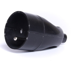 GNIAZDO ZASILAJĄCE 230V Z UZIEMIENIEM CZARNE SZCZECINEK