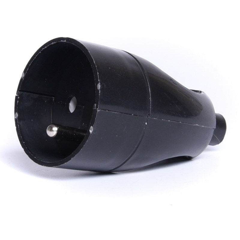 GNIAZDO ZASILAJĄCE 230V Z UZIEMIENIEM CZARNE SZCZECINEK