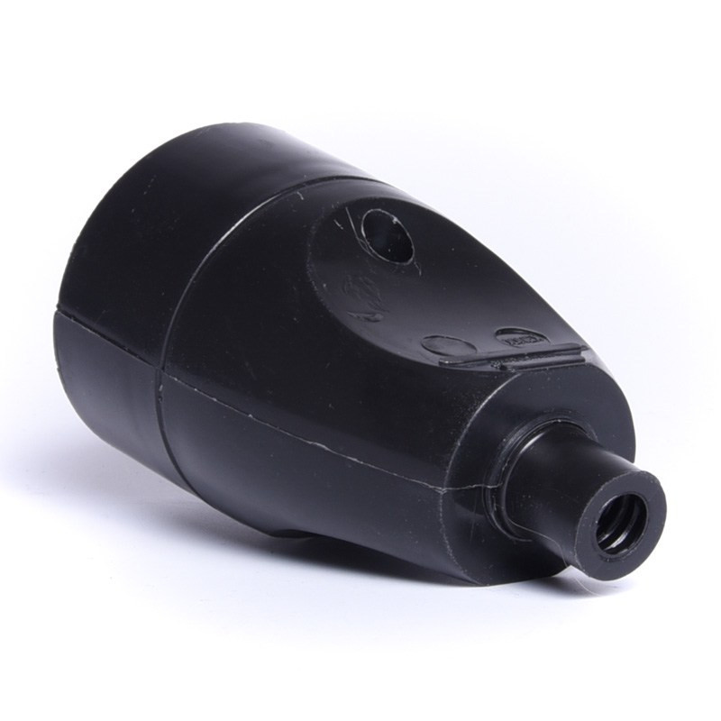 GNIAZDO ZASILAJĄCE 230V Z UZIEMIENIEM CZARNE SZCZECINEK