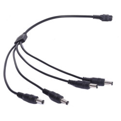 ROZGAŁĘŹNIK DC 1 GNIAZDO 4 WTYKI 30cm 2,1/5,5