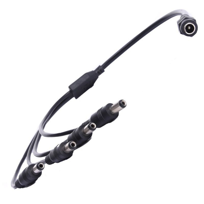 ROZGAŁĘŹNIK DC 1 GNIAZDO 4 WTYKI 30cm 2,1/5,5