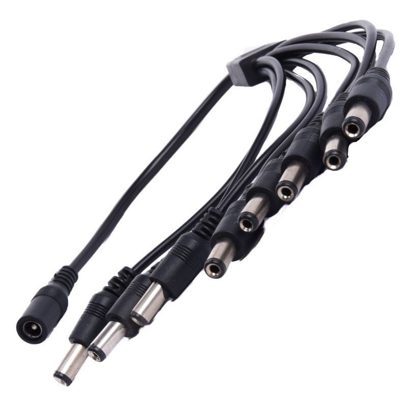 ROZGAŁĘŹNIK DC 1 GNIAZDO 8 WTYKÓW 30cm 2,1/5,5