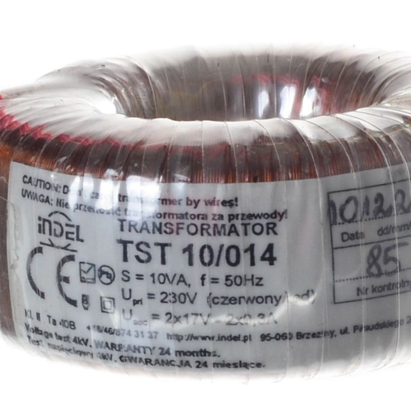 TST 10/014 2x17V-2x0,30A TRANSFORMATOR TOROIDALNY