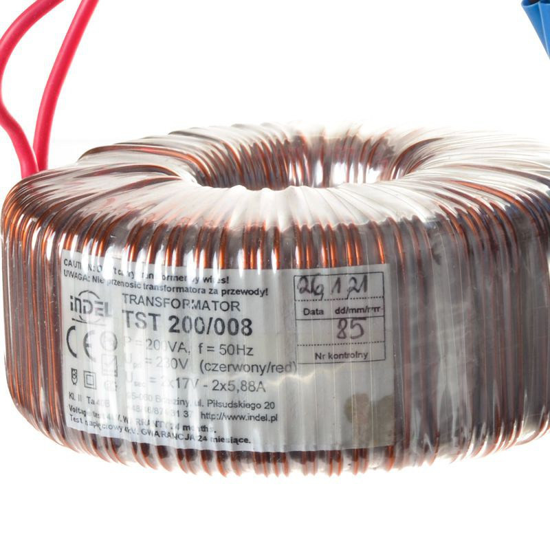 TST 200/008 2x17V-2x5,88A TRANSFORMATOR TOROIDALNY