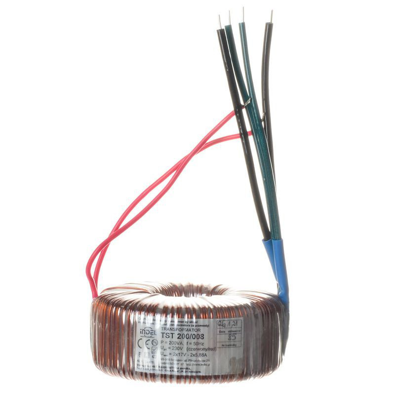 TST 200/008 2x17V-2x5,88A TRANSFORMATOR TOROIDALNY