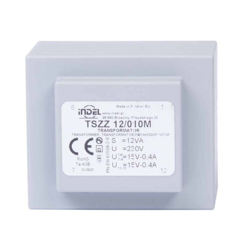 TSZZ 12/010M 2x15V 2x0,4A
