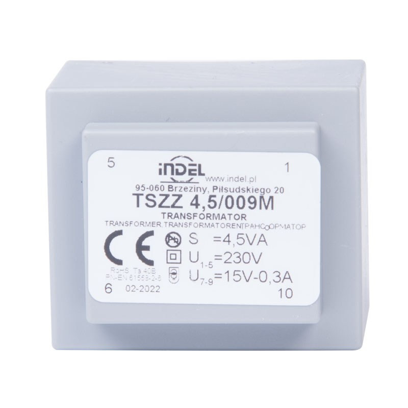 TSZZ 4,5/009M 15V 0,3A