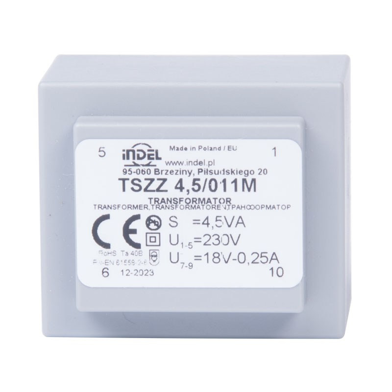 TSZZ 4,5/011M 18V 0,25A