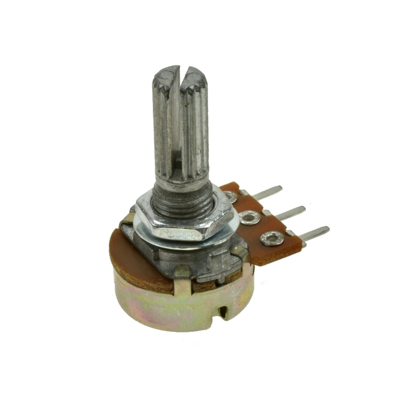 POTENCJOMETR OBROTOWY 10K OHM A (LOGARYTMICZNY) L-20MM