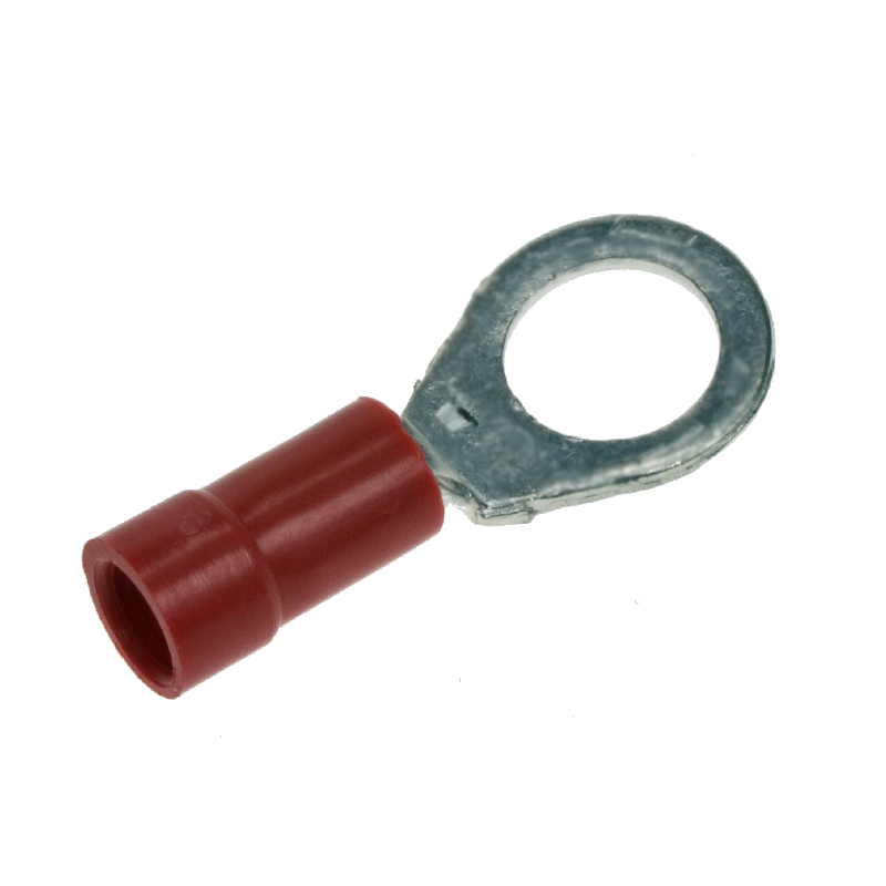 KONEKTOR OCZKO IZOLOWANY 8,4mm CZERWONY (PRZEWÓD 1,25mm)