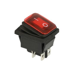 PRZEŁĄCZNIK PODŚWIETLANY DUŻY AC HERMETYCZNY CZERWONY