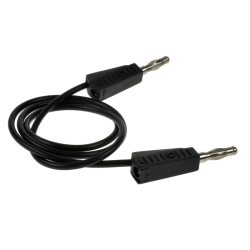 KABEL POMIAROWY BANAN-BANAN 0,5m CZARNY