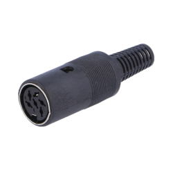 GNIAZDO DIN 6PIN NA KABEL