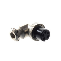 GNIAZDO MIKROFONOWE NA KABEL KĄTOWE NC 5PIN