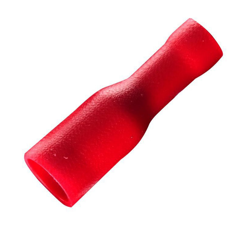 KONEKTOR OKRĄGŁY GNIAZDO IZOLOWANE CZERWONY 4mm