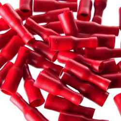 KONEKTOR OKRĄGŁY GNIAZDO IZOLOWANE CZERWONY 4mm