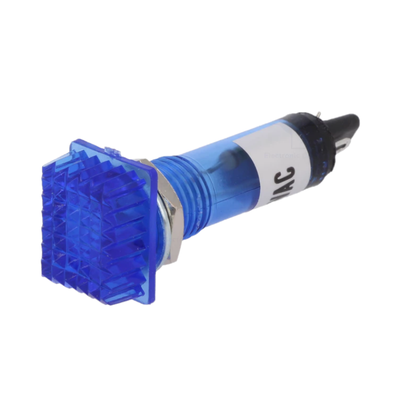 KONTROLKA 230V AC NIEBIESKA KWADRAT