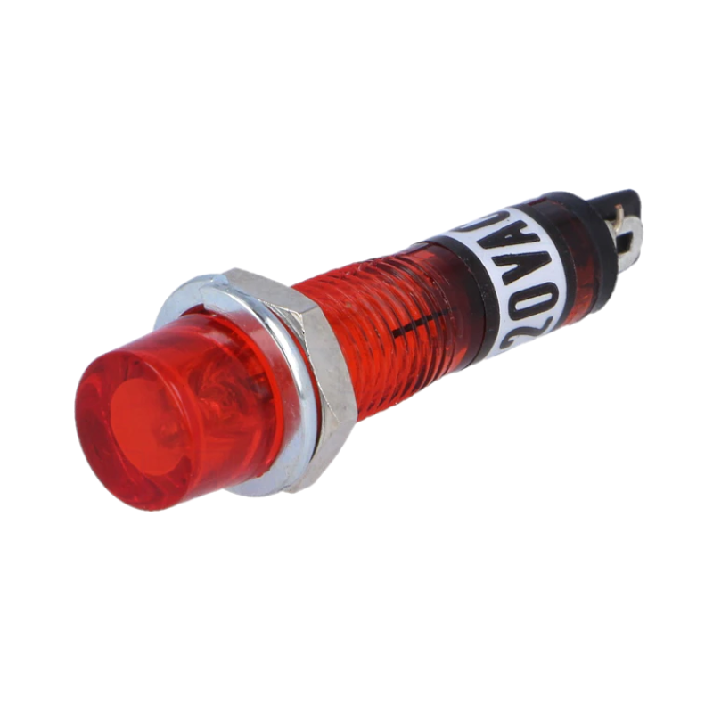 KONTROLKA NEONOWA 6mm 230V CZERWONA